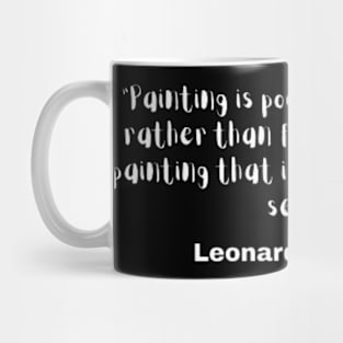 Leonardo da Vinci Quotes Mug